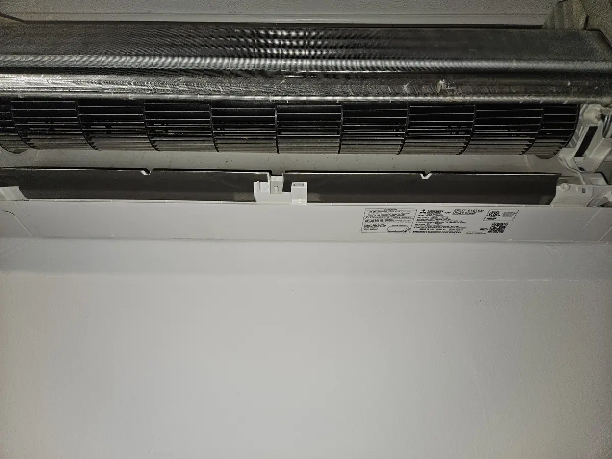 The same coil and drain pan clean after deep cleaning in Concord, MA