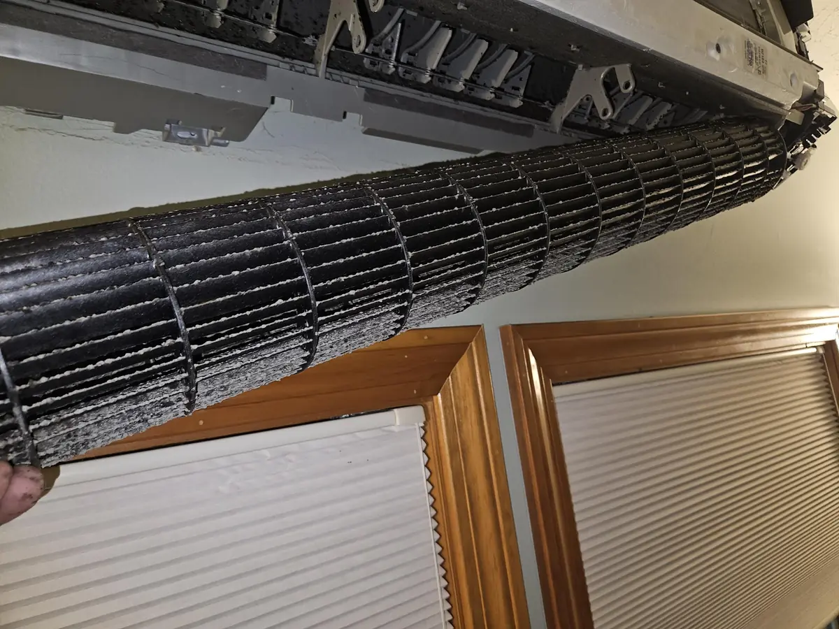 Blower wheel from the second Daikin head in the same Londonderry NH system
